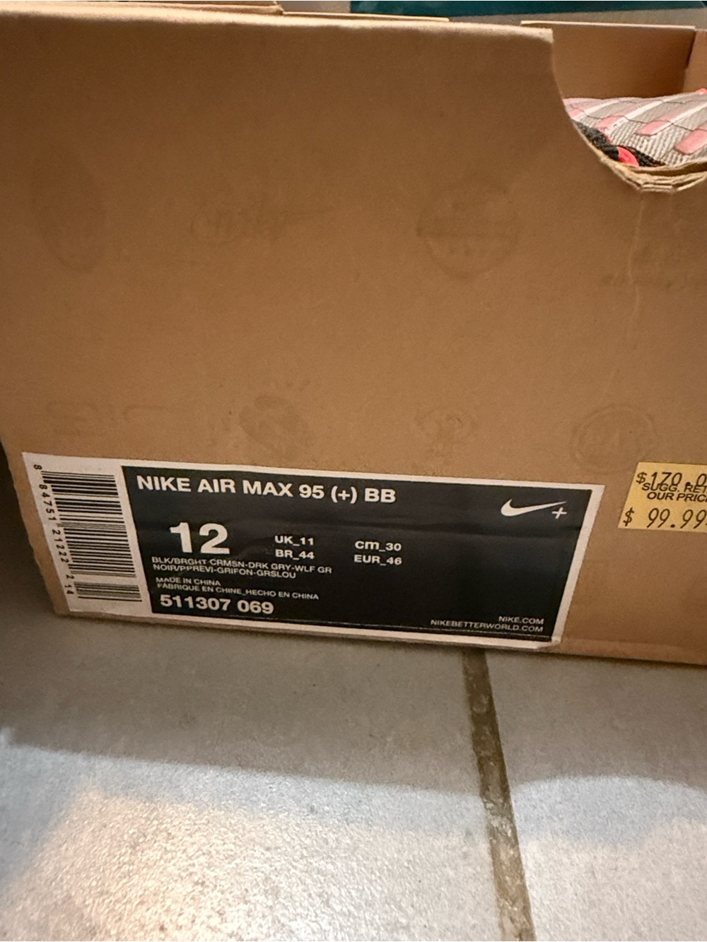 Nike Kids Air Max 95 - Black with Pink Accents